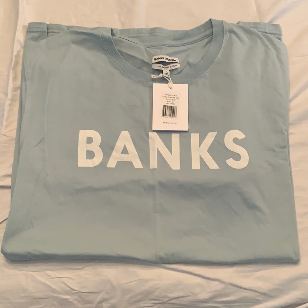 Banks Brand. Light Blue Short Sleeve.